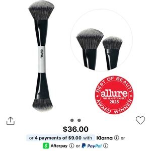 Makeup By Mario Dual-Ended Brush - Black and Gray